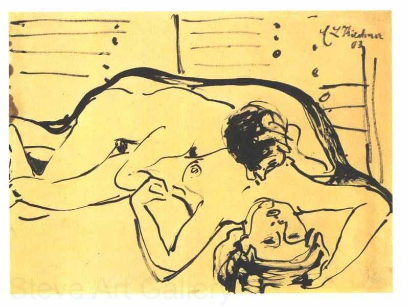 Ernst Ludwig Kirchner Lovers Norge oil painting art